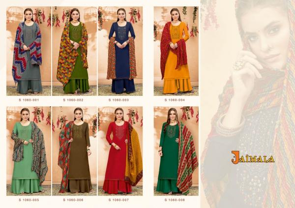 Alok Jaimala Nigaar Rayon Embroidery Designer Exclusive Dress Material